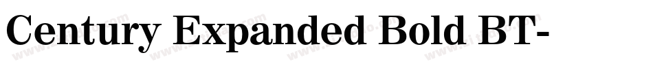 Century Expanded Bold BT字体转换